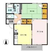 ビラ ヤハタ B Ⅱの間取り画像