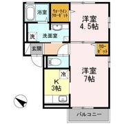 グランデール鶴江の間取り画像