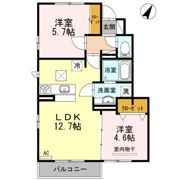 セジュールウィット府中の間取り画像