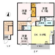 リヴェール A棟の間取り画像