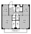 ビレッジハウス野田3号棟の間取り画像