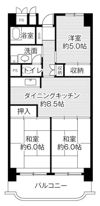 ビレッジハウス岐阜タワー1号棟の間取り画像