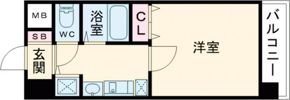 プレミアムコート神戸三宮の間取り画像