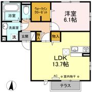 コティM Bの間取り画像