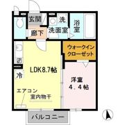 ピーヌス カウダの間取り画像