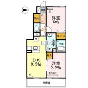 D-room延時 A棟の間取り画像