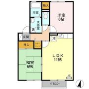プレステージ植松 A棟の間取り画像