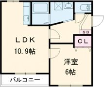 セゾンクレール昭和の間取り画像
