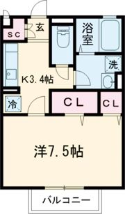 キャトルセゾンの間取り画像