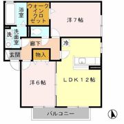ソシア城山 A棟の間取り画像