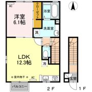 フォレスタ類家 Aの間取り画像