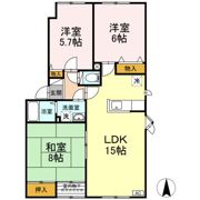 エクセレント Bの間取り画像