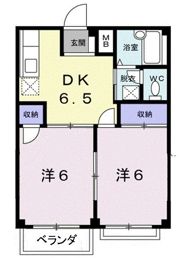 ハイツグリーンヒルの間取り画像