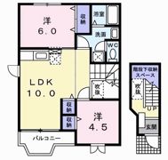 ボヌール Bの間取り画像
