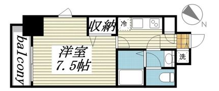 メゾン・ド・ヴィレ日本橋浜町の間取り画像