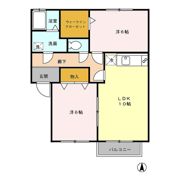 ボンセジュール Bの間取り画像