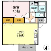 セジュール関川 Bの間取り画像