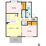 セレネ・城下の間取り画像