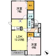 ハイセレール自由ヶ丘 Bの間取り画像
