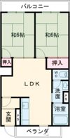 東ハイムの間取り画像