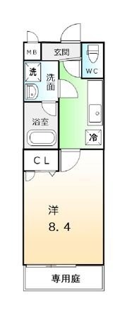 フジパレスフォーゲルⅠ番館の間取り画像