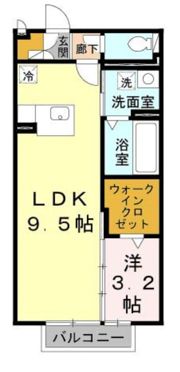 シャルマンコート楠葉の間取り画像