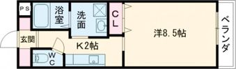 シャンテー枚方磯島の間取り画像
