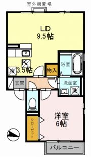 エストコリーヌ Ⅰ番館の間取り画像