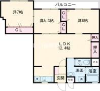 石垣ハイツの間取り画像