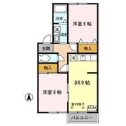 カーサ向山の間取り画像