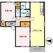ボヌール九の間取り画像