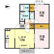 セジュールハミング Bの間取り画像