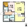 ヒルズ相染の間取り画像