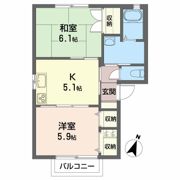 ハイツ・フローラル Aの間取り画像