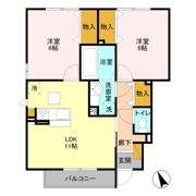 パセオ フロレスタ Bの間取り画像