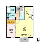 セジュールKTKの間取り画像