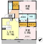 エスペリア B棟の間取り画像
