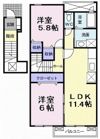 ビッグ シャトーAの間取り画像