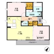 サンライズ Dの間取り画像