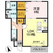 メゾンソレイユ朝日の間取り画像
