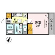 プリムヴェール 弐十五番館の間取り画像