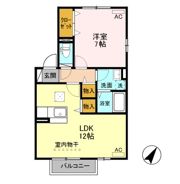 オリーブ Aの間取り画像