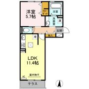 キャルル B棟の間取り画像