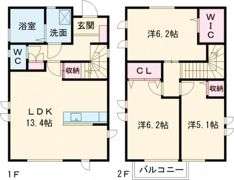 バンビーノの間取り画像