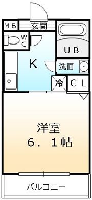 OBELISK,Kの間取り画像