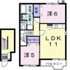コンフォート恵 Bの間取り画像