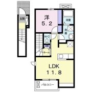 ドゥース レシ Aの間取り画像