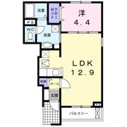 アルカンシェル武庫之荘西の間取り画像
