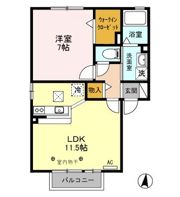 アーバンコート Aの間取り画像
