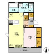 シャンブル・アンソレイエの間取り画像